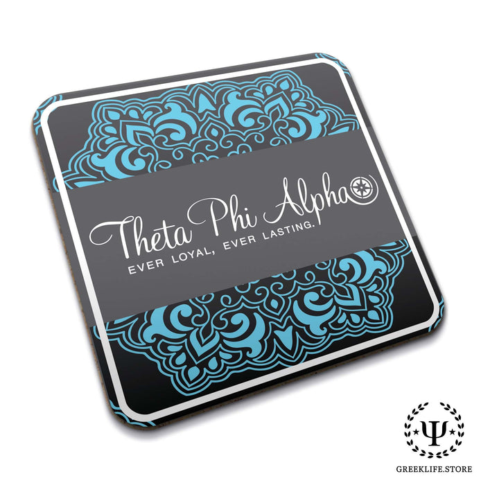 Theta Phi Alpha Beverage Coasters Square (Set of 4) - greeklife.store