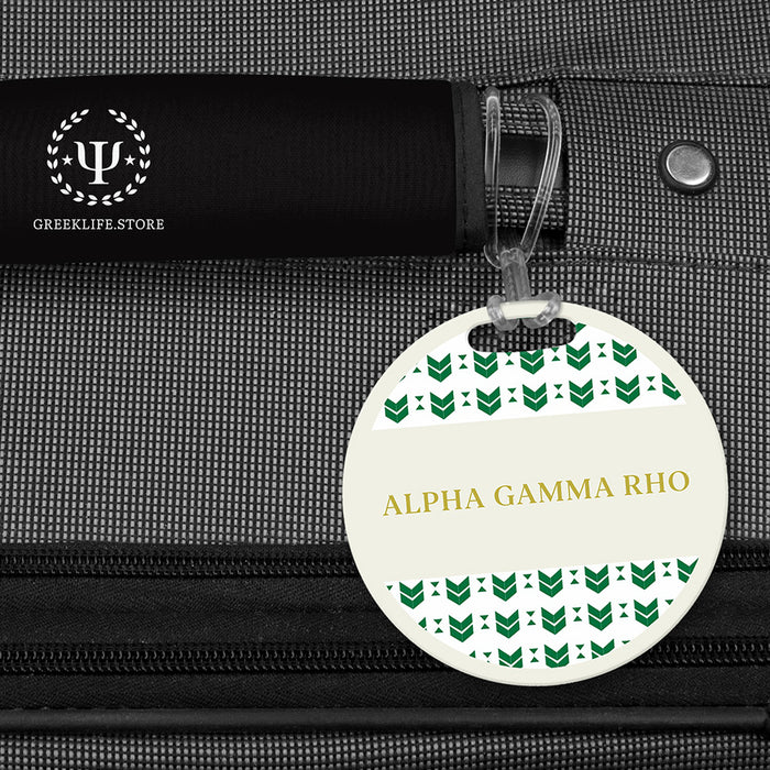 Alpha Gamma Rho Luggage Bag Tag (round)