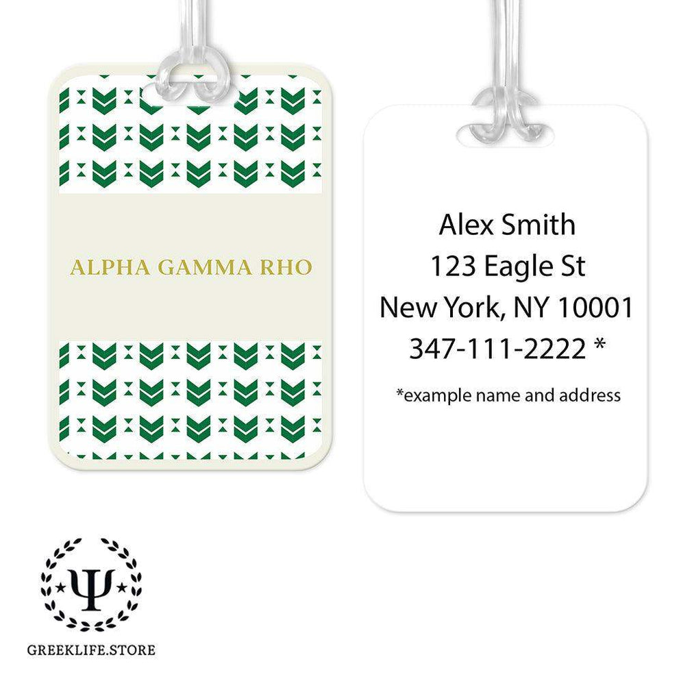 Alpha Gamma Rho Luggage Bag Tag (Rectangular) — GreekLife.Store