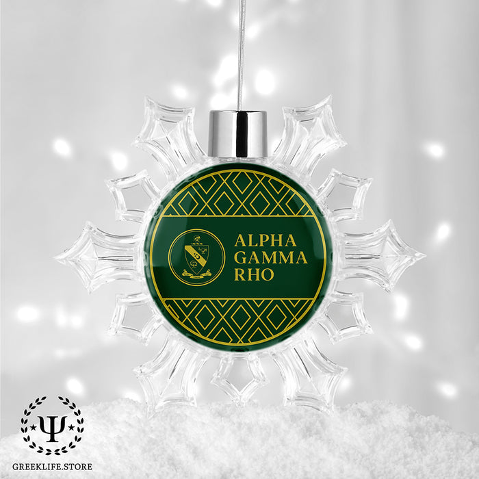 Alpha Gamma Rho Christmas Ornament - Snowflake