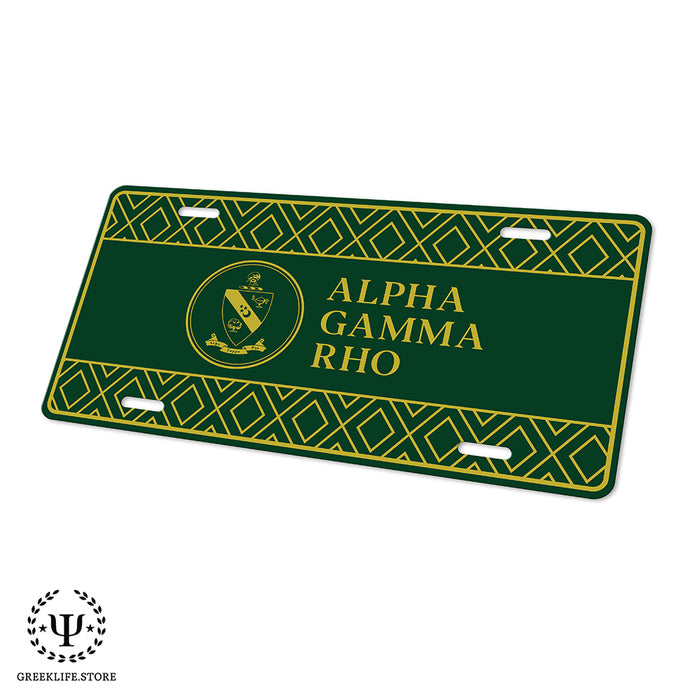 Alpha Gamma Rho Decorative License Plate