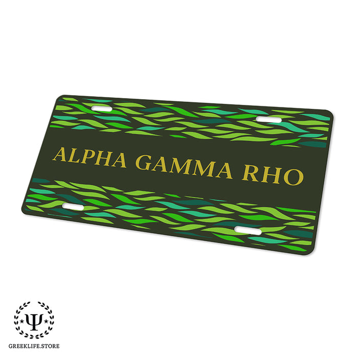 Alpha Gamma Rho Decorative License Plate