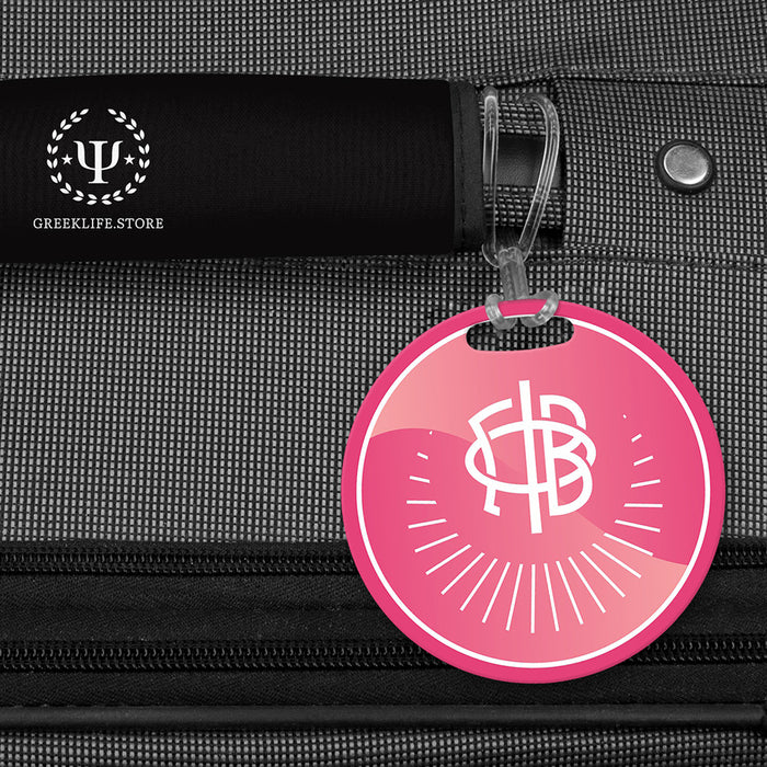 Gamma Phi Beta Luggage Bag Tag (round)