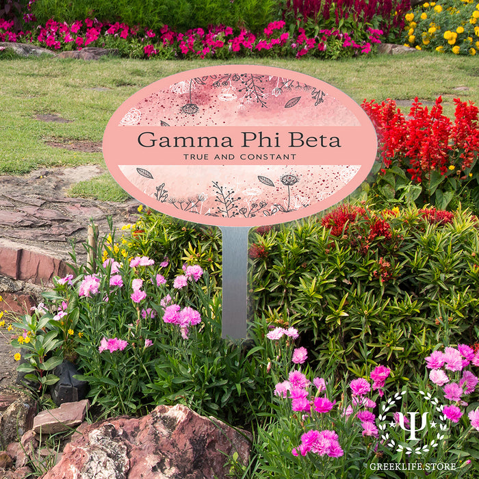 Gamma Phi Beta Yard Sign Oval