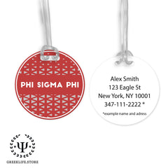 Phi Sigma Phi Christmas Ornament Flat Round