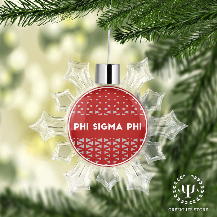 Phi Sigma Phi Christmas Ornament - Snowflake