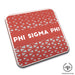 Phi Sigma Phi Beverage Coasters Square (Set of 4) - greeklife.store