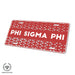 Phi Sigma Phi Decorative License Plate - greeklife.store