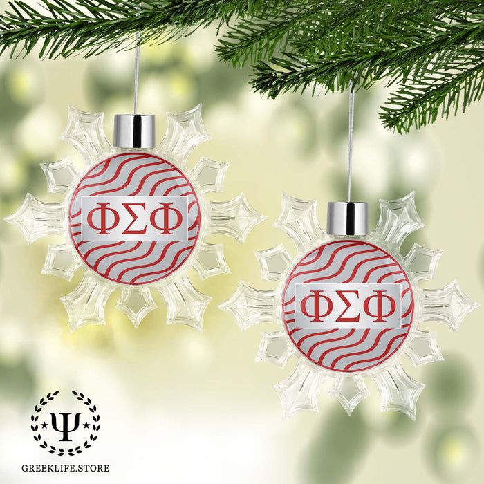 Phi Sigma Phi Christmas Ornament - Snowflake