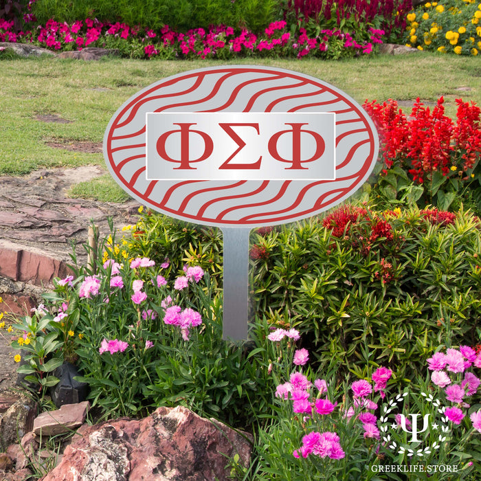 Phi Sigma Phi Yard Sign Oval