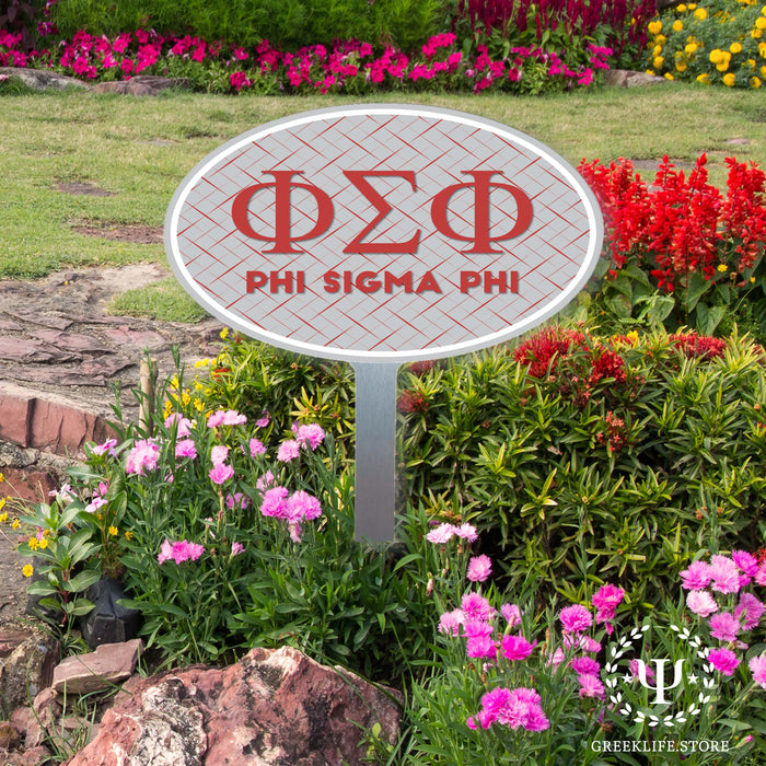 Phi Sigma Phi Yard Sign Oval