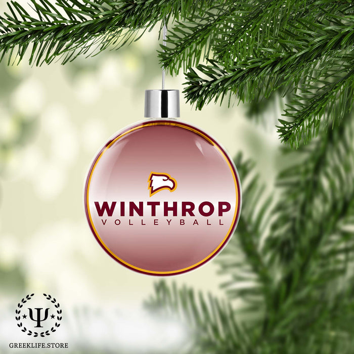 Winthrop University Christmas Ornament Flat Round