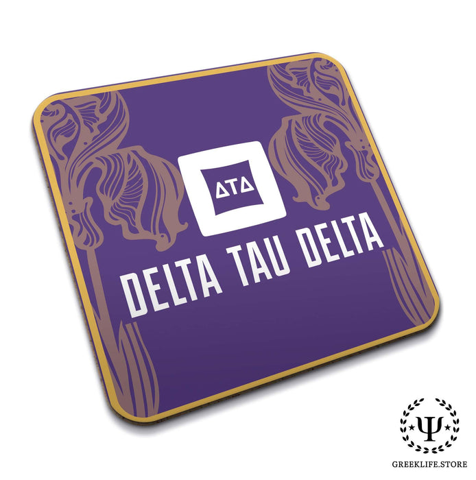 Delta Tau Delta Beverage Coasters Square (Set of 4) - greeklife.store