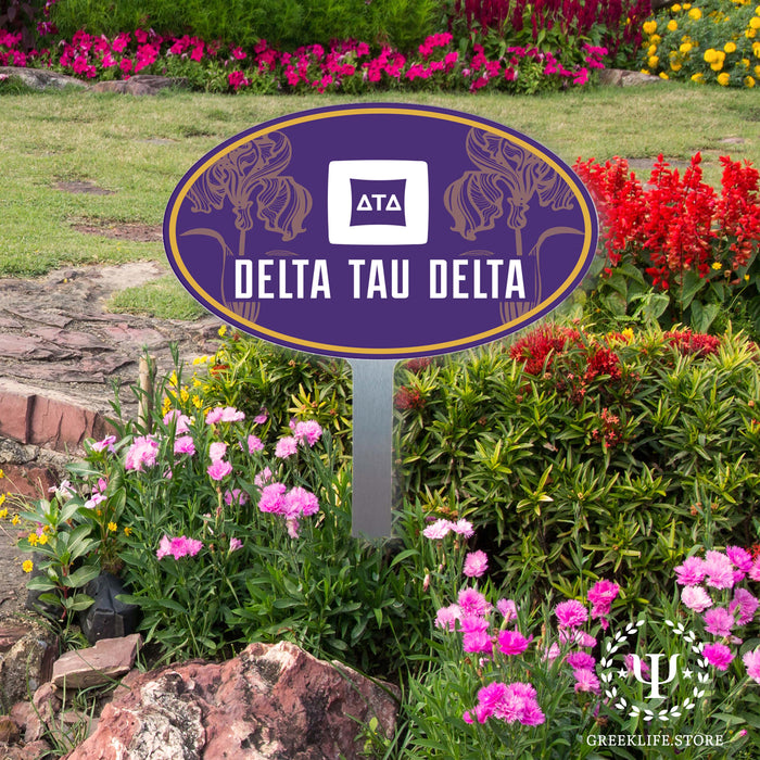 Delta Tau Delta Yard Sign Oval