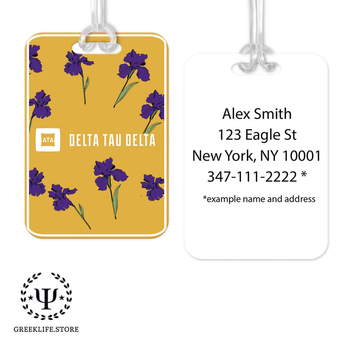 Delta Tau Delta Luggage Bag Tag (Rectangular)