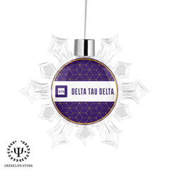 Delta Tau Delta Christmas Ornament - Snowflake