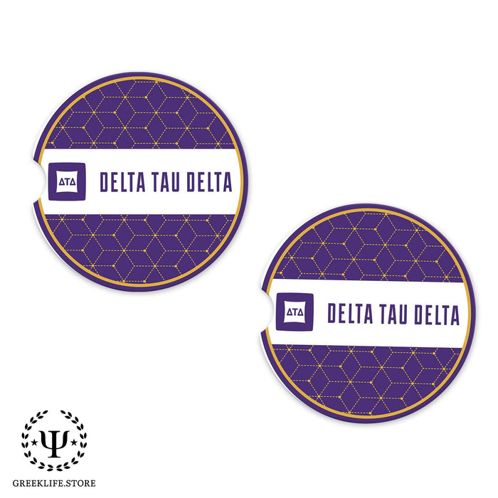 Delta Tau Delta Car Cup Holder Coaster (Set of 2) - greeklife.store