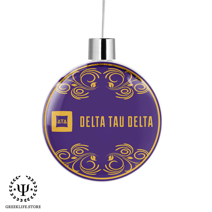 Delta Tau Delta Christmas Ornament Flat Round