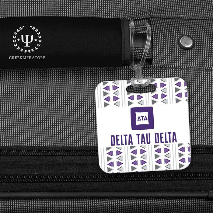Delta Tau Delta Luggage Bag Tag (square) - greeklife.store