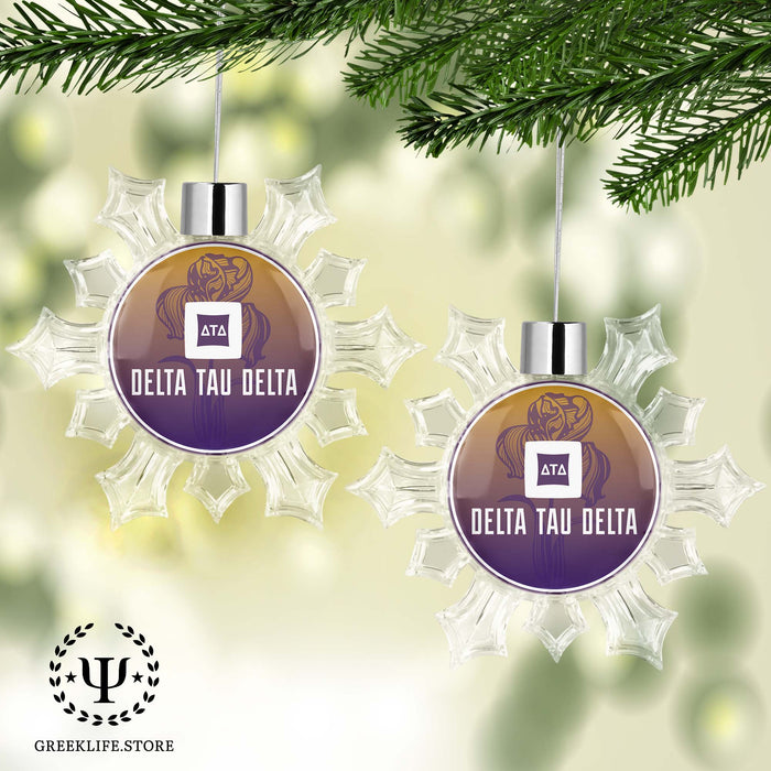 Delta Tau Delta Christmas Ornament - Snowflake