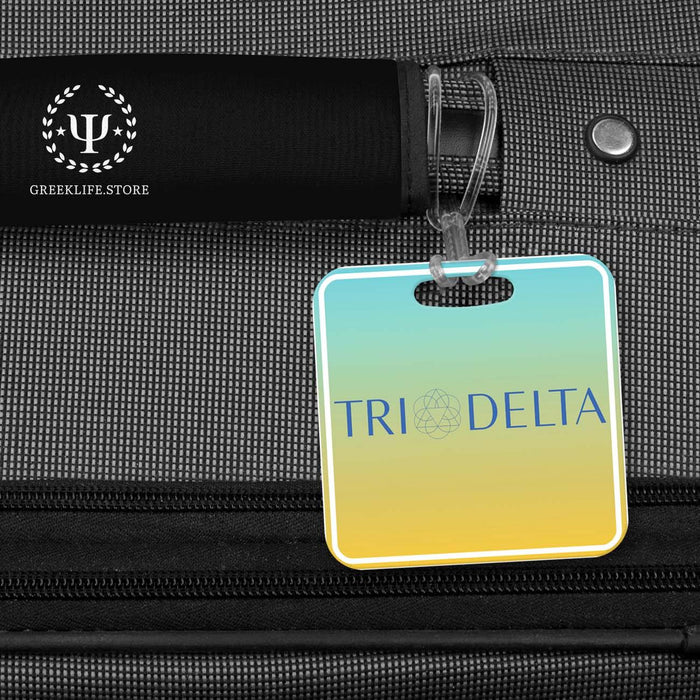 Delta Delta Delta Luggage Bag Tag (square) - greeklife.store