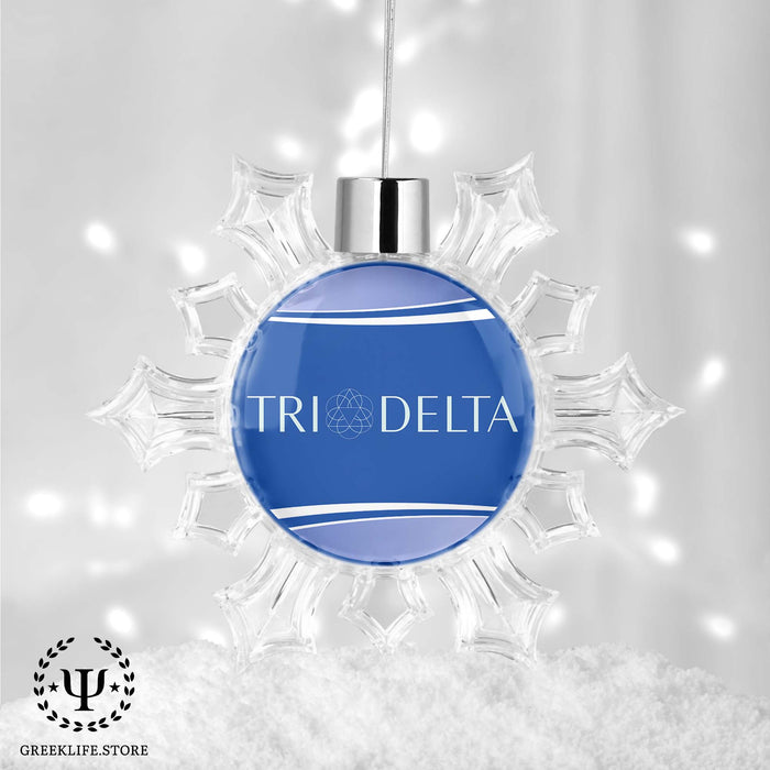 Delta Delta Delta Christmas Ornament - Snowflake