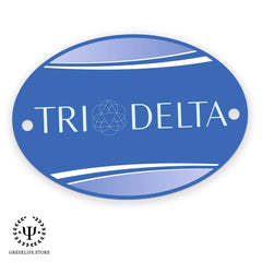 Delta Delta Delta Christmas Ornament Flat Round