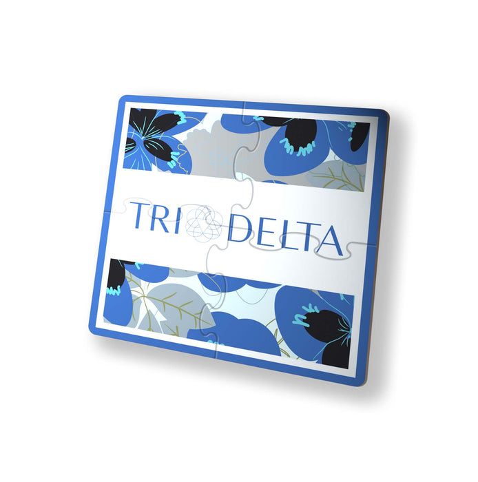 Delta Delta Delta Beverage Jigsaw Puzzle Coasters Square (Set of 4)