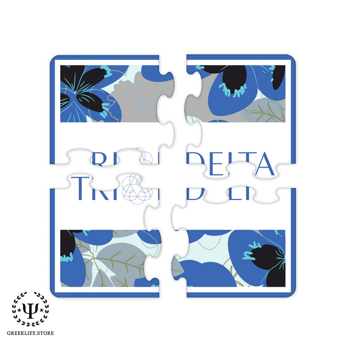 Delta Delta Delta Beverage Jigsaw Puzzle Coasters Square (Set of 4)