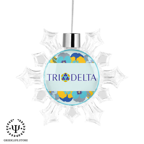 Delta Delta Delta Christmas Ornament - Snowflake