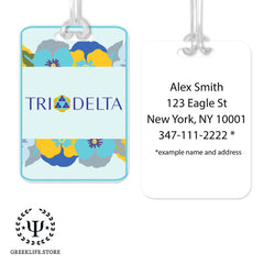 Delta Delta Delta Luggage Bag Tag (square)