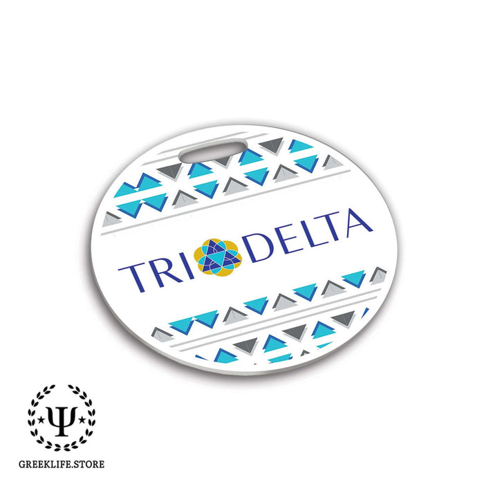 Delta Delta Delta Luggage Bag Tag (round) - greeklife.store