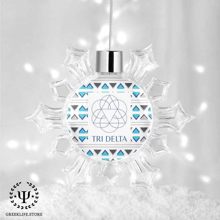 Delta Delta Delta Christmas Ornament - Snowflake